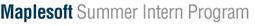 Maplesoft Summer Intern Program