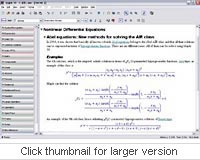 Differential Equations feature in Maple 10
