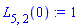 L[5, 2](0) := 1