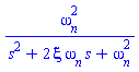 omega[n]^2/(s^2+2*xi*omega[n]*s+omega[n]^2)
