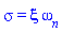 sigma = xi*omega[n]