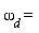 omega[d] = 