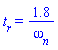 t[r] = 1.8/omega[n]