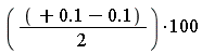(1/2)*(.1-.1)*100