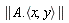 LinearAlgebra[Norm](A.`<,>`(x, y))