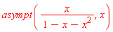 asympt(x/(1-x-x^2), x)
