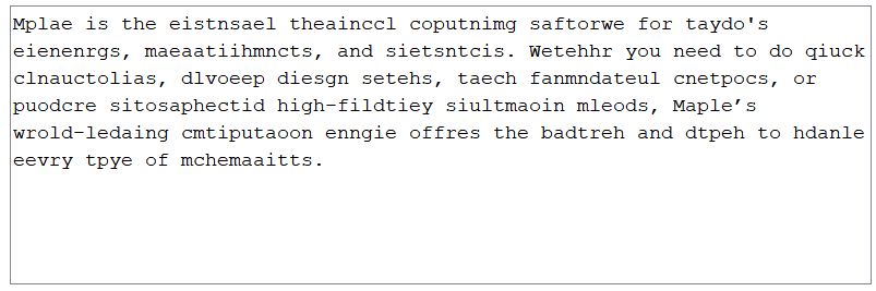 Engineering software solutions from Maplesoft
