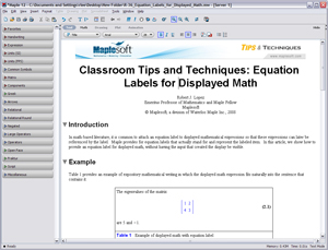 Engineering software solutions from Maplesoft