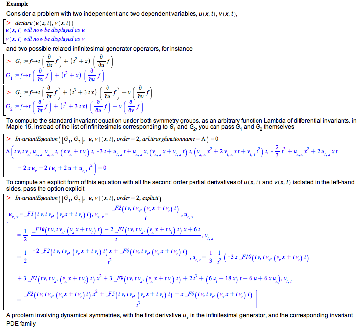 Differential Equations New Features In Maple 15 Technical Computing Software For Engineers Mathematicians Scientists Teachers And Students
