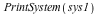 PrintSystem(sys1)