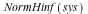 NormHinf(sys)