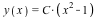 y(x) = `*`(C, `*`(`+`(`*`(`^`(x, 2)), `-`(1))))