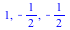 1, -`/`(1, 2), -`/`(1, 2)