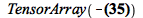 TensorArray(`+`(`-`(Physics:-Commutator(Physics:-SpaceTimeVector[m](X), P[n]) = `*`(I, `*`(`&hbar;`, `*`(Physics:-g_[m, n]))))))