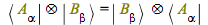 `&otimes;`(Bra(A, alpha), Ket(B, beta)) = `&otimes;`(Ket(B, beta), Bra(A, alpha))