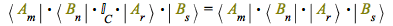 Typesetting:-delayDotProduct(Typesetting:-delayDotProduct(Typesetting:-delayDotProduct(Typesetting:-delayDotProduct(Bra(A, m), Bra(B, n)), `&Iopf;__C`), Ket(A, r)), Ket(B, s)) = Typesetting:-delayDotP...