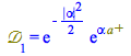 `&Dscr;`[1] = `*`(exp(`+`(`-`(`*`(`/`(1, 2), `*`(`^`(abs(alpha), 2)))))), `*`(exp(`*`(alpha, `*`(`#msup(mi(