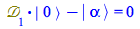 Typesetting:-mprintslash([`+`(Physics:-`.`(`&Dscr;`[1], Physics:-Ket(A, 0)), `-`(Physics:-Ket(`#msup(mi(