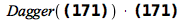 `*`(Dagger(`&Dscr;`[1] = `*`(exp(`+`(`-`(`*`(`/`(1, 2), `*`(`^`(abs(alpha), 2)))))), `*`(exp(`*`(alpha, `*`(`#msup(mi(