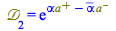 `&Dscr;`[2] = exp(`+`(`*`(alpha, `*`(`#msup(mi(