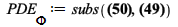 `PDE__&Phi;` := subs(u[x, y] = u[x], `+`(diff(Phi(x, y, u, u[x], u[y]), x), `*`(diff(Phi(x, y, u, u[x], u[y]), u), `*`(u[x])), `*`(diff(Phi(x, y, u, u[x], u[y]), u[x]), `*`(u[x, x])), `*`(diff(Phi(x, ...