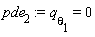 pde[2] := q[theta[1]] = 0
