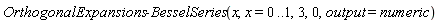 OrthogonalExpansions:-BesselSeries(x, x = 0 .. 1, 3, 0, output = numeric)