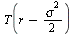 T(`+`(r, `-`(`*`(`/`(1, 2), `*`(`^`(sigma, 2))))))