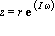 z = r*exp(I*omega)