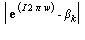 abs(exp(I*2*Pi*w)-beta[k])