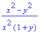 (x^2-y^2)/x^2/(1+y)