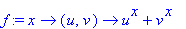 f := proc (x) options operator, arrow; proc (u, v) options operator, arrow; u^x+v^x end proc end proc