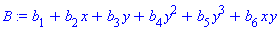 b[1]+b[2]*x+b[3]*y+b[4]*y^2+b[5]*y^3+b[6]*x*y