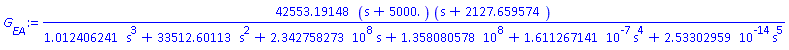 42553.19148*(s+5000.)*(s+2127.659574)/(1.012406241*s^3+33512.60113*s^2+234275827.3*s+135808057.8+0.1611267141e-6*s^4+0.253302959e-13*s^5)