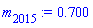 m[2015] := .700