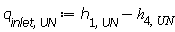q[inlet, UN] := Units:-Standard:-`+`(h[1, UN], Units:-Standard:-`-`(h[4, UN]))