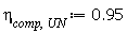 eta[comp, UN] := .95