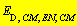 E[D, CM, EN, CM]