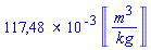 .1174758710*Units:-Unit(m^3/kg)