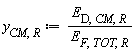 y[CM, R] := Units:-Standard:-`*`(E[D, CM, R], Units:-Standard:-`/`(E[F, TOT, R]))