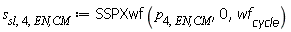 s[sl, 4, `EN,CM`] := SSPXwf(p[4, `EN,CM`], 0, wf[cycle])