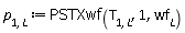 p[1, L] := PSTXwf(T[1, L], 1, wf[L])