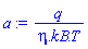 q/(`.`(eta, kB, T))