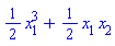 (1/2)*x[1]^3+(1/2)*x[1]*x[2]