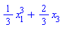 (1/3)*x[1]^3+(2/3)*x[3]