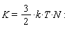 K = (3/2)*k*T*N