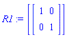 R1 := [Matrix(2, 2, {}, storage = empty, shape = [identity])]