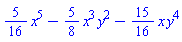 (5/16)*x^5-(5/8)*x^3*y^2-(15/16)*x*y^4