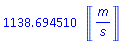 1138.694510*Units:-Unit(m/s)