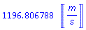 1196.806788*Units:-Unit(m/s)